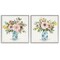 Stupell Industries Summer Chinoiserie Flowers 2pc Framed Giclee Set, design by Carol Robinson